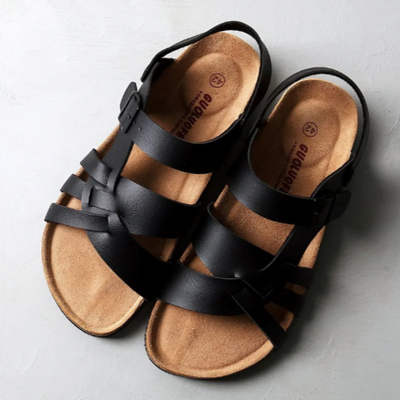 Ottilie™ | Klassieke Leren Sandalen met Orthopedisch Comfor