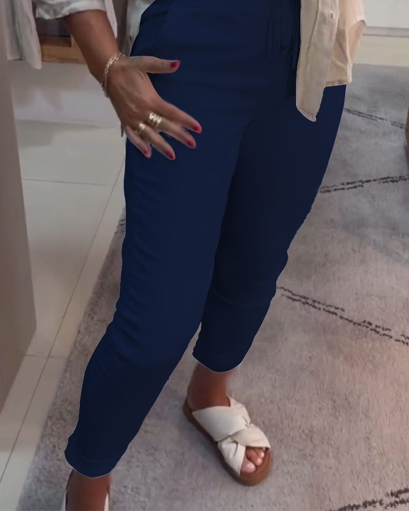 Mira™ – Relaxte broek met trekkoord