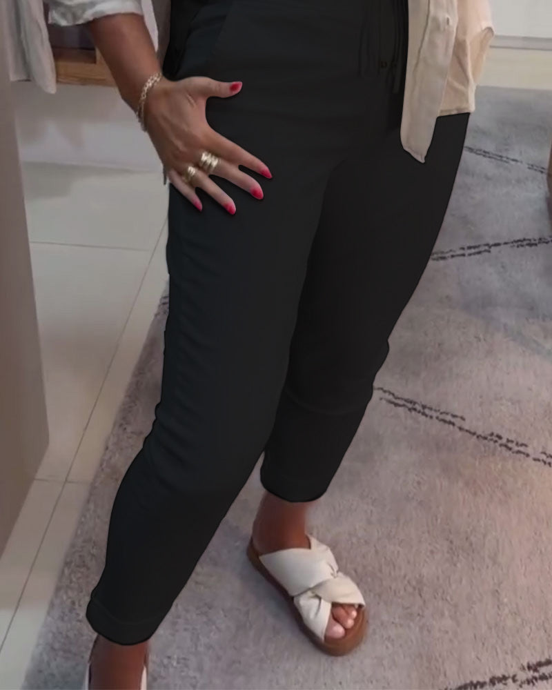 Mira™ – Relaxte broek met trekkoord