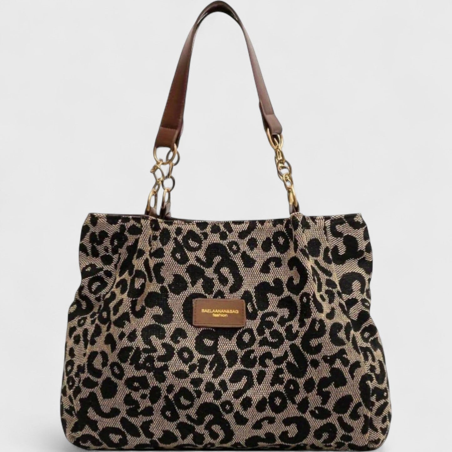 Alizée | Shopper van canvas met luipaardmotief
