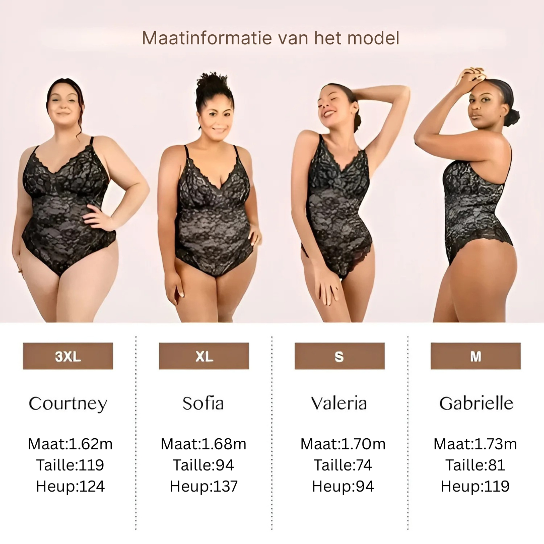 Vivelline™ Shaping Bodysuit met Kant – Koop 1, krijg 1 GRATIS