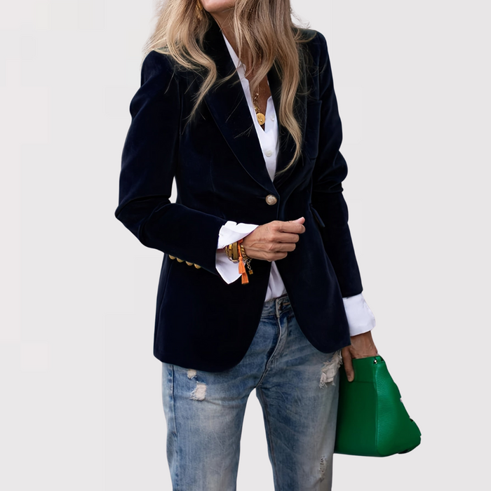 Luxe fluwelen jas