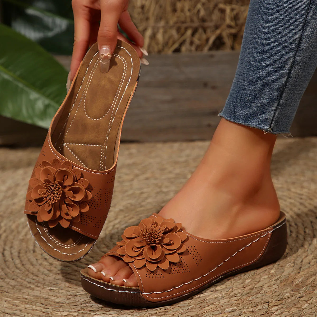 Zomerse Dames Sandalen met Zachte Hakken