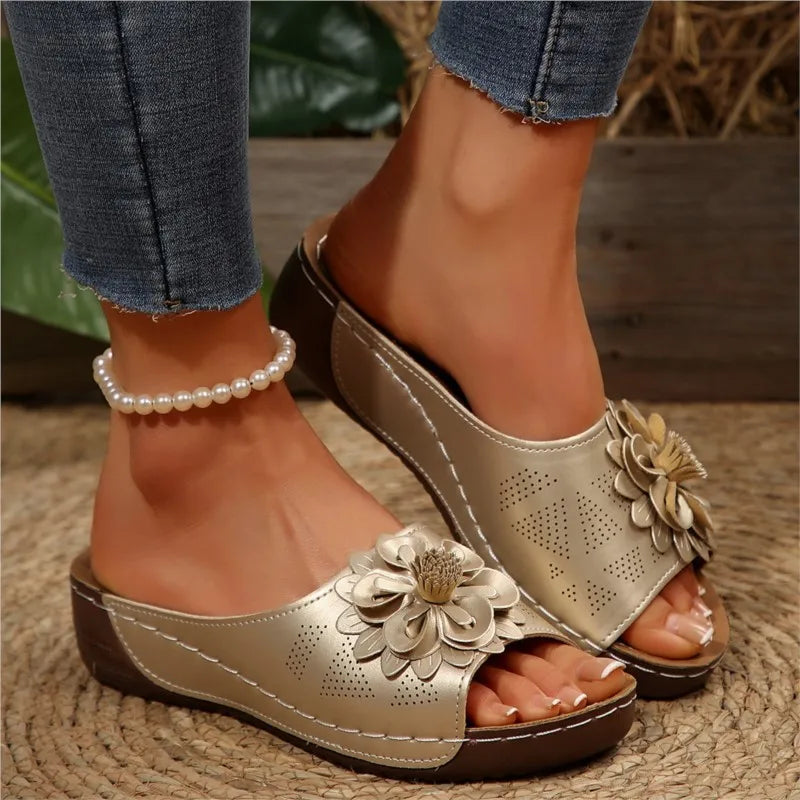 Zomerse Dames Sandalen met Zachte Hakken