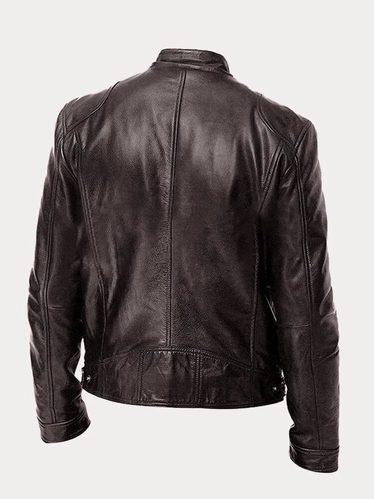 Lenoir™ | Casual leren jas