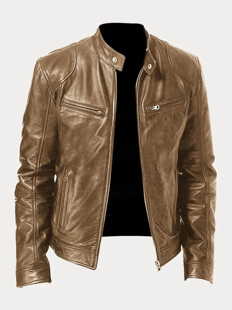Lenoir™ | Casual leren jas