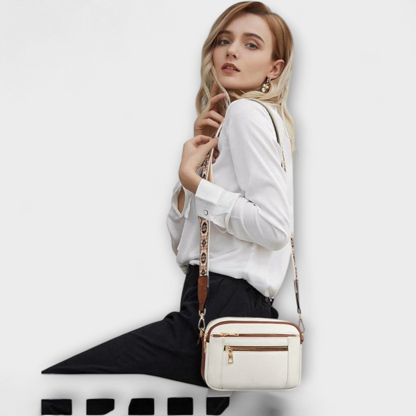 Mira™ - Elegante Leren Schoudertas