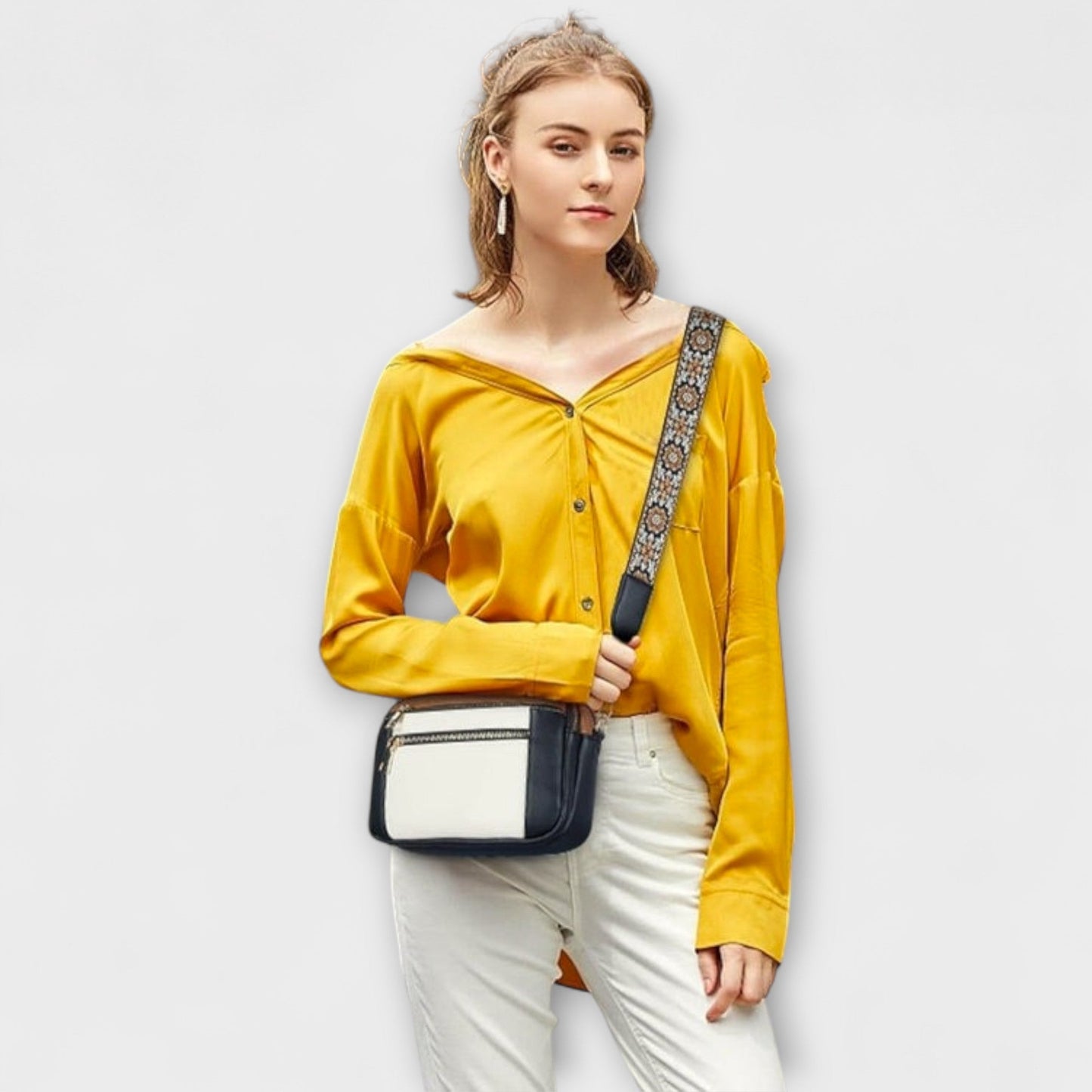 Mira™ - Elegante Leren Schoudertas
