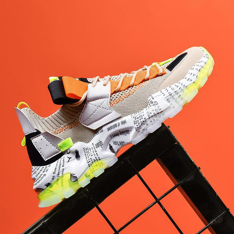 Graffiti Mesh Sneakers – Ademend & Casual Comfort