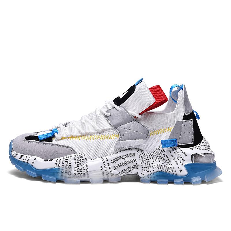 Graffiti Mesh Sneakers – Ademend & Casual Comfort