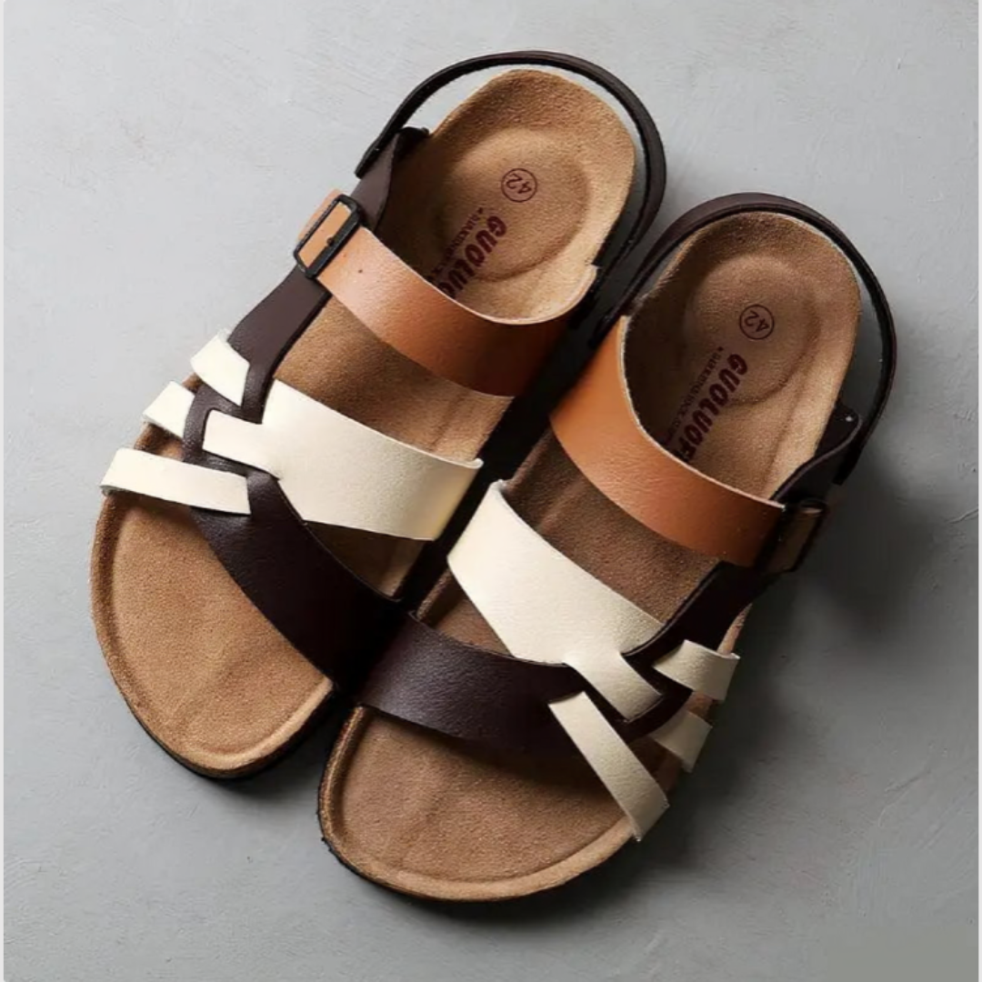 Ottilie™ | Klassieke Leren Sandalen met Orthopedisch Comfor
