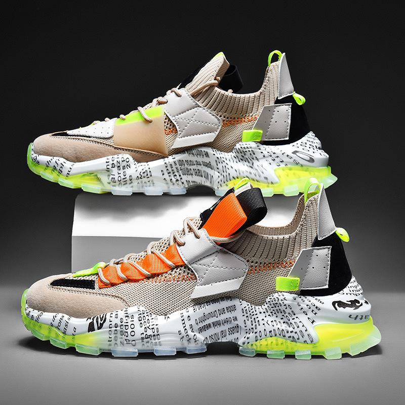 Graffiti Mesh Sneakers – Ademend & Casual Comfort