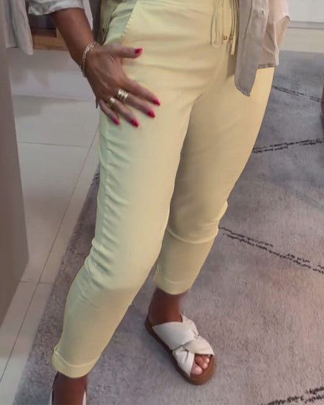 Mira™ – Relaxte broek met trekkoord