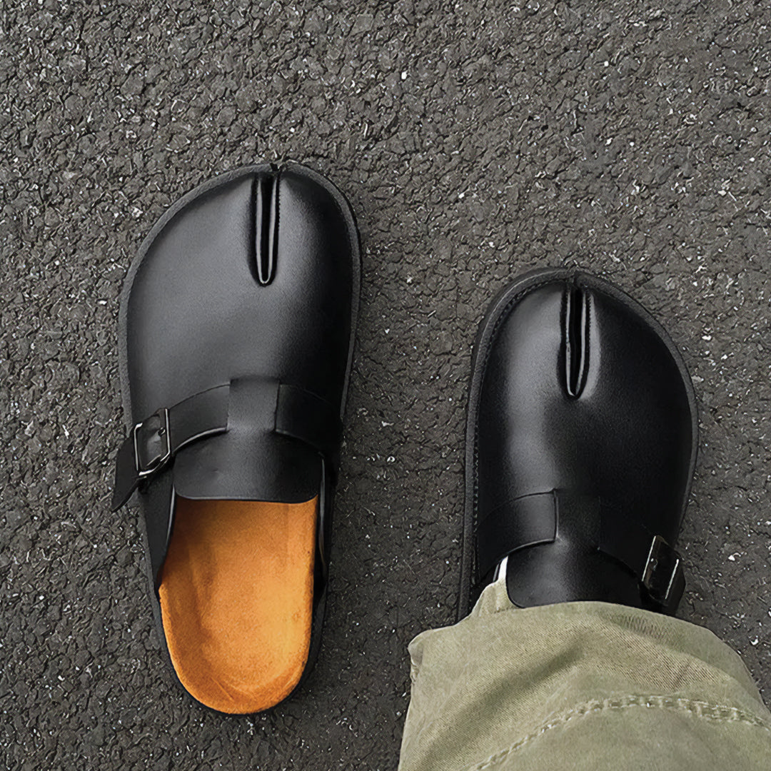 Lunovar™ Tabi Buckle Mules