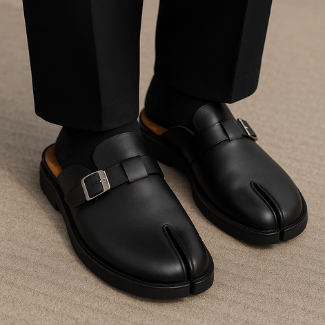 Lunovar™ Tabi Buckle Muiltjes