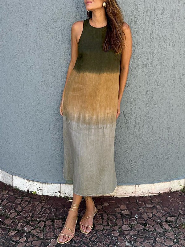 Aurelia™ | Elegante Jurk met Natuurlijke Print