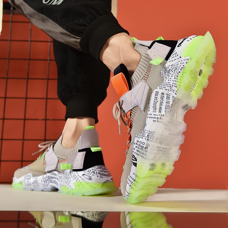 Graffiti Mesh Sneakers – Ademend & Casual Comfort