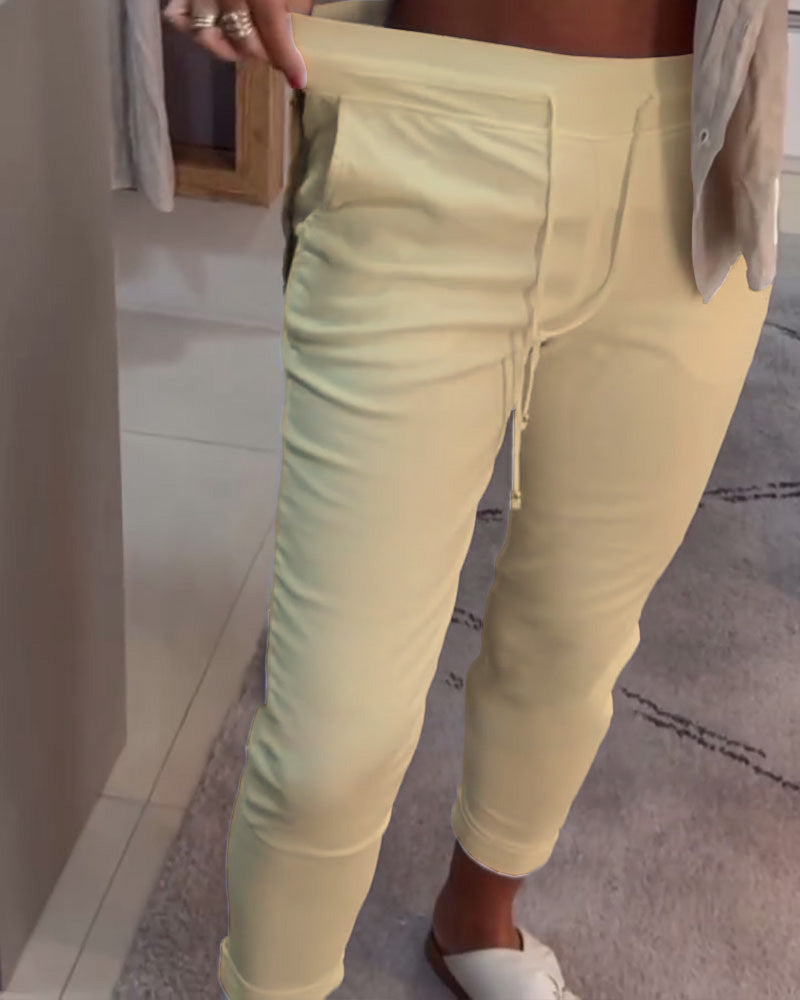 Mira™ – Relaxte broek met trekkoord