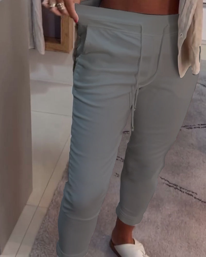 Mira™ – Relaxte broek met trekkoord