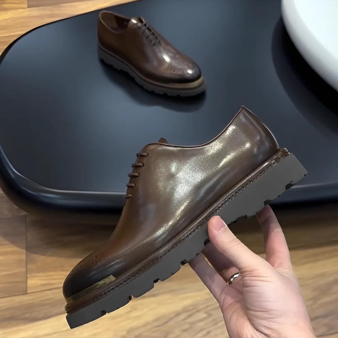 Mocassins met ergonomische leren zool voor heren