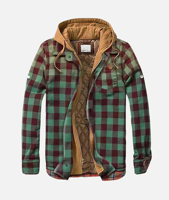 Alain – Patchwork Geruite Jas