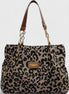 Alizee | Shopper van canvas met luipaardmotief