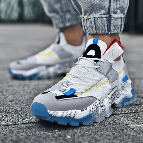Graffiti Mesh Sneakers – Ademend & Casual Comfort