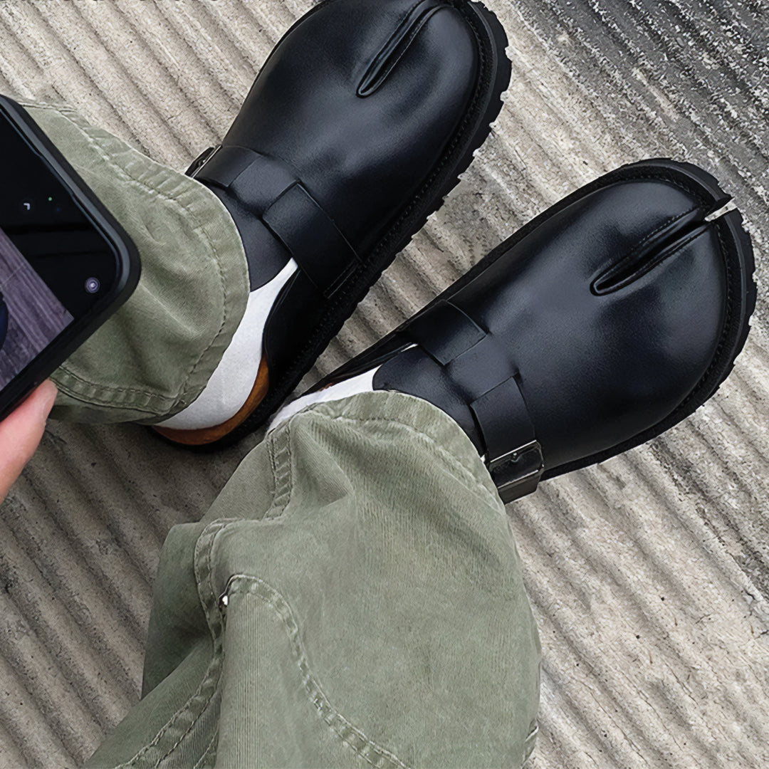 Lunovar™ Tabi Buckle Mules