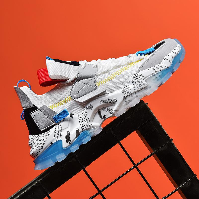 Graffiti Mesh Sneakers – Ademend & Casual Comfort