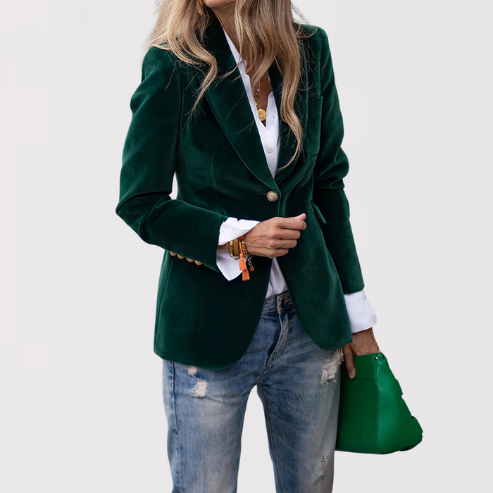 Luxe fluwelen jas