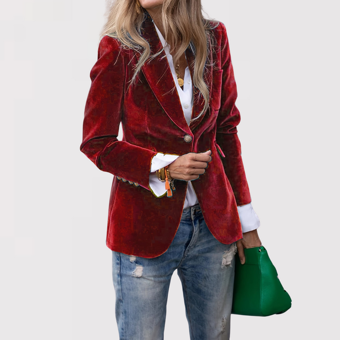 Luxe fluwelen jas