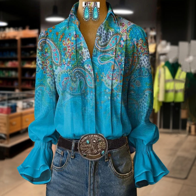 Chemisier met Vintage Etnische Print