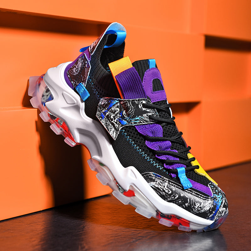 Graffiti Mesh Sneakers – Ademend & Casual Comfort