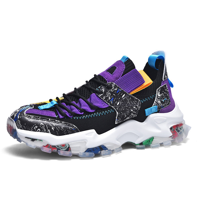 Graffiti Mesh Sneakers – Ademend & Casual Comfort