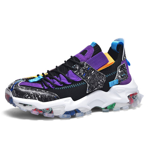 Graffiti Mesh Sneakers – Ademend & Casual Comfort