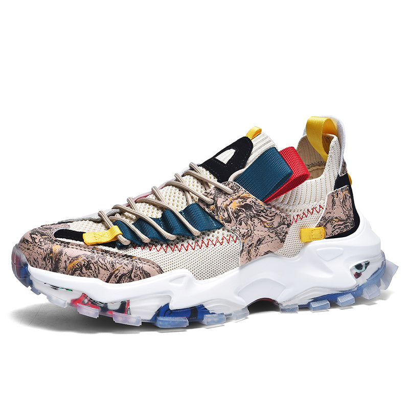 Graffiti Mesh Sneakers – Ademend & Casual Comfort