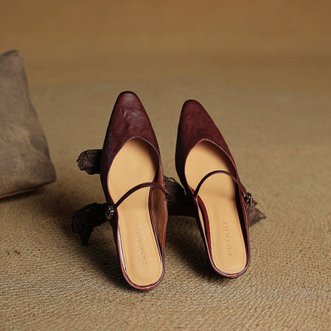 Orella Genuine Leather Mules