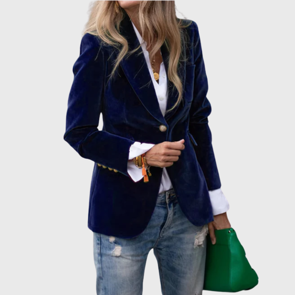 Luxe fluwelen jas