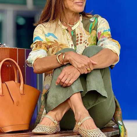 Miréliane – Elegante bijpassende linnenset