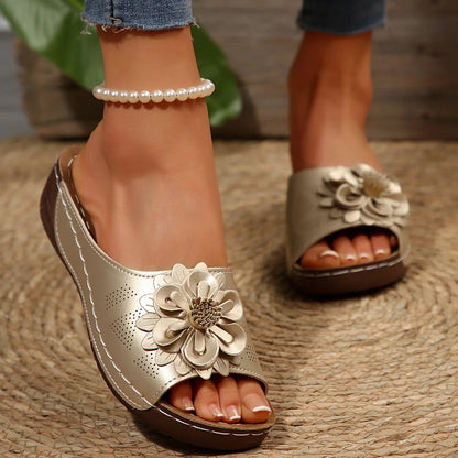Zomerse Dames Sandalen met Zachte Hakken