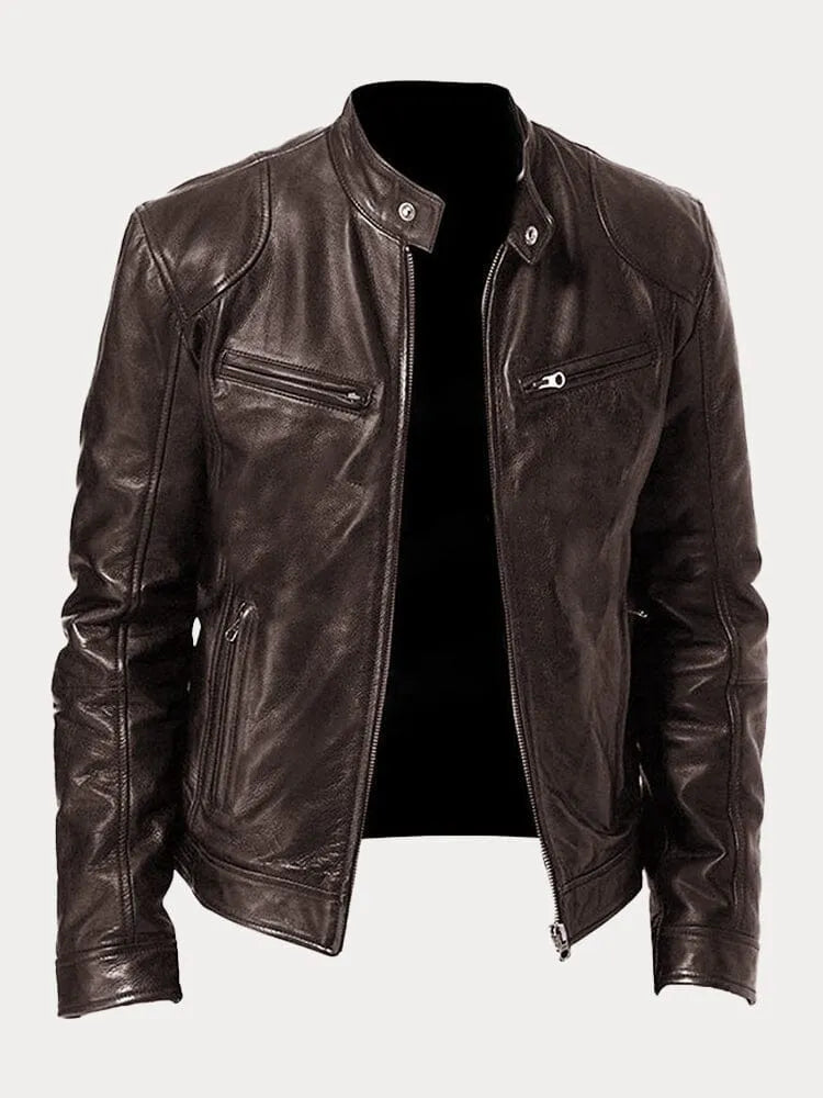 Lenoir™ | Casual leren jas