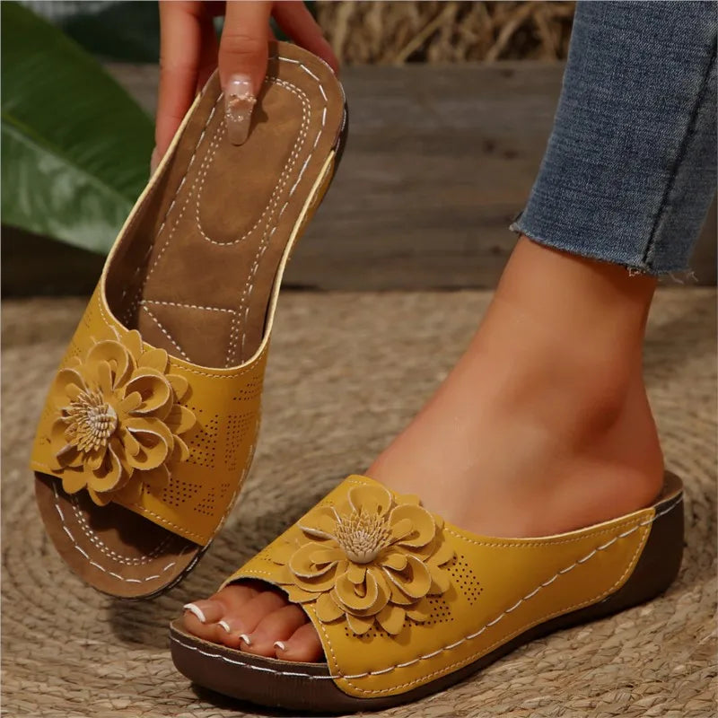 Zomerse Dames Sandalen met Zachte Hakken