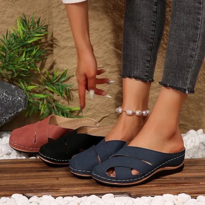 Casual platformsandalen met ronde teen voor vrouwen