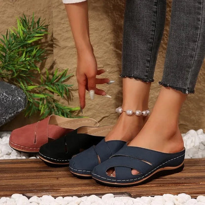 Casual platformsandalen met ronde teen voor vrouwen