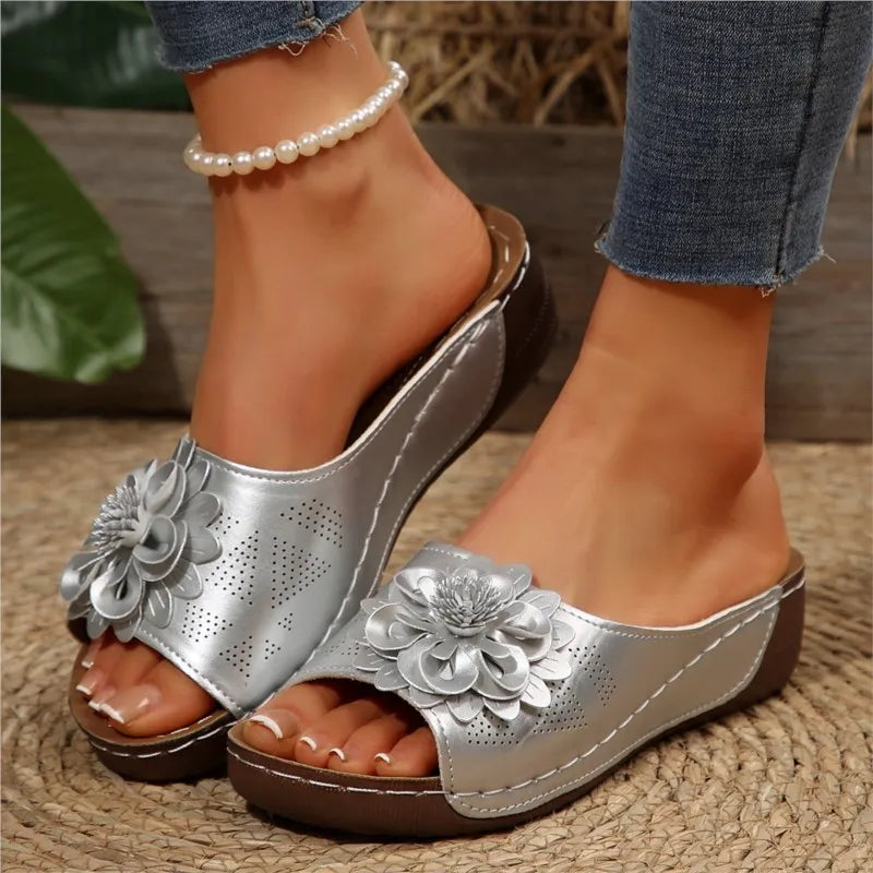 Zomerse Dames Sandalen met Zachte Hakken