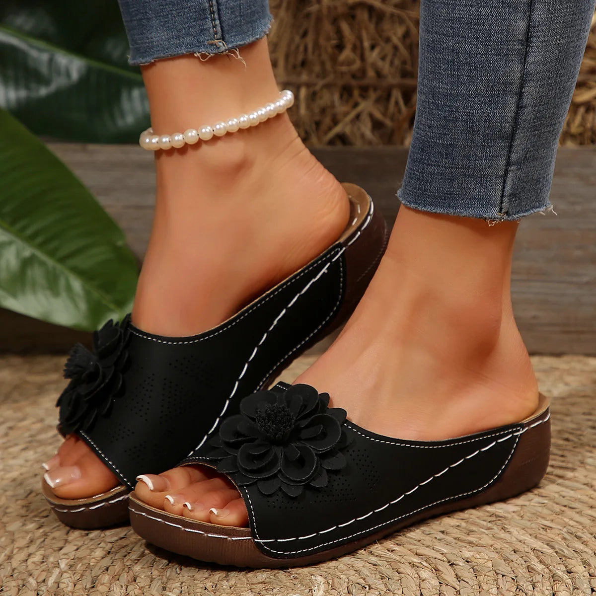 Zomerse Dames Sandalen met Zachte Hakken