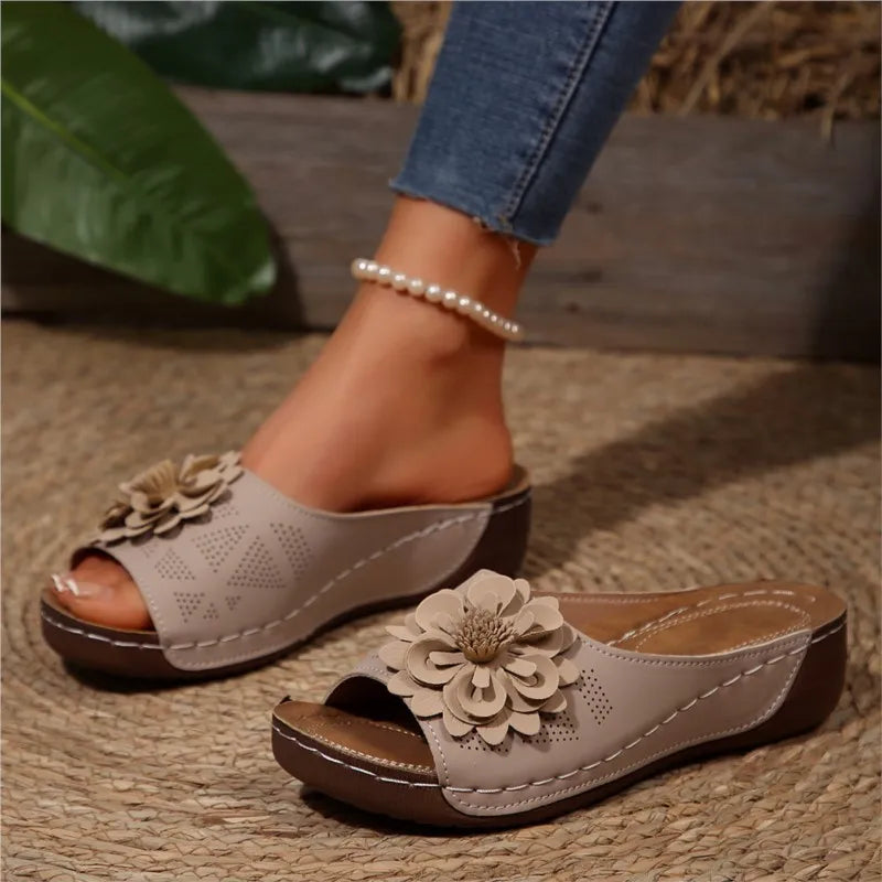 Zomerse Dames Sandalen met Zachte Hakken