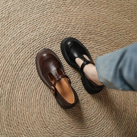 Mary Janes – Elegante Leren Schoen 