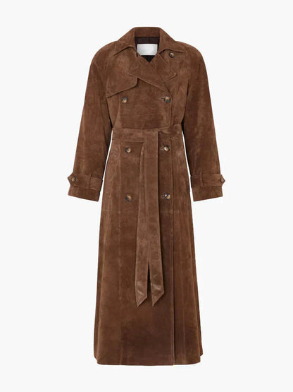 Lunovar™ | Trenchcoat van suède