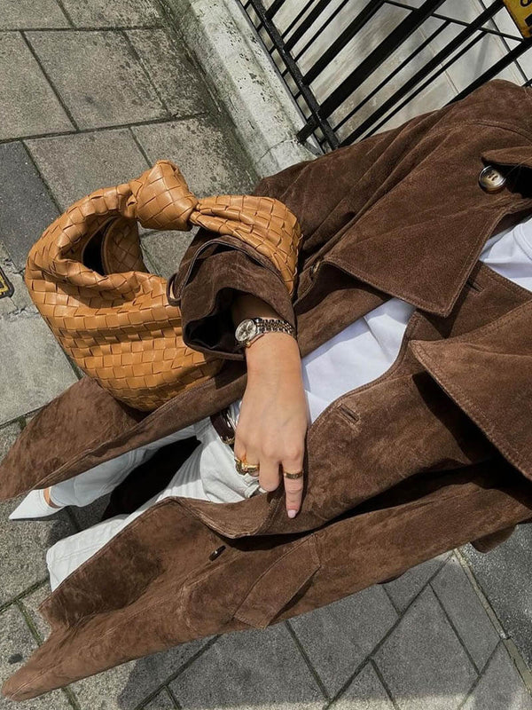 Lunovar™ | Trenchcoat van suède